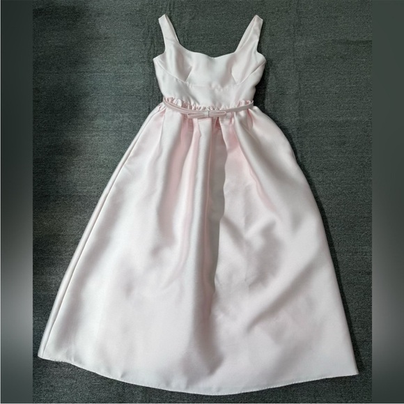 Self-Portrait NWOT PINK TAFFETA MIDI DRESS - Picture 7 of 11